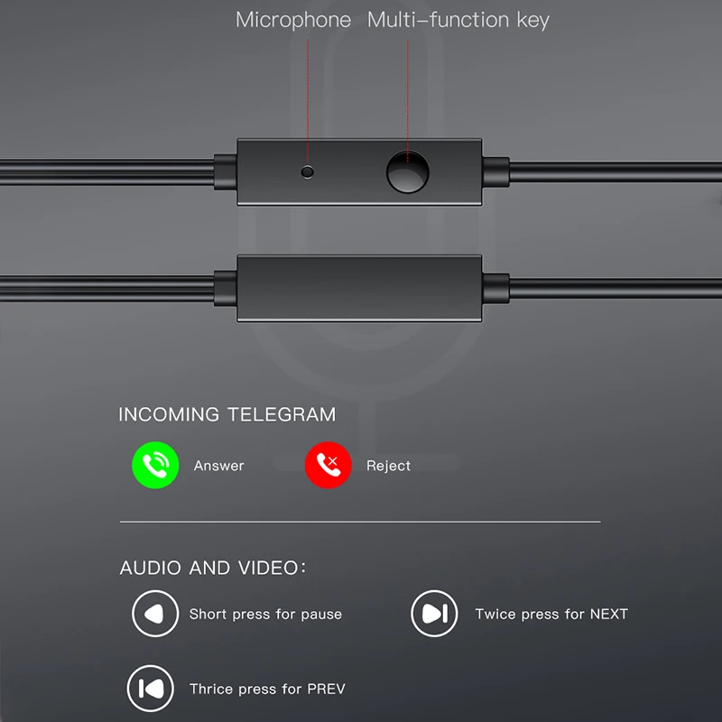 Awei 유선 헤드폰 인이어 헤드셋, 유선 이어폰, 마이크 베이스 스테레오 이어버드, 휴대폰용 스포츠 인라인 제어