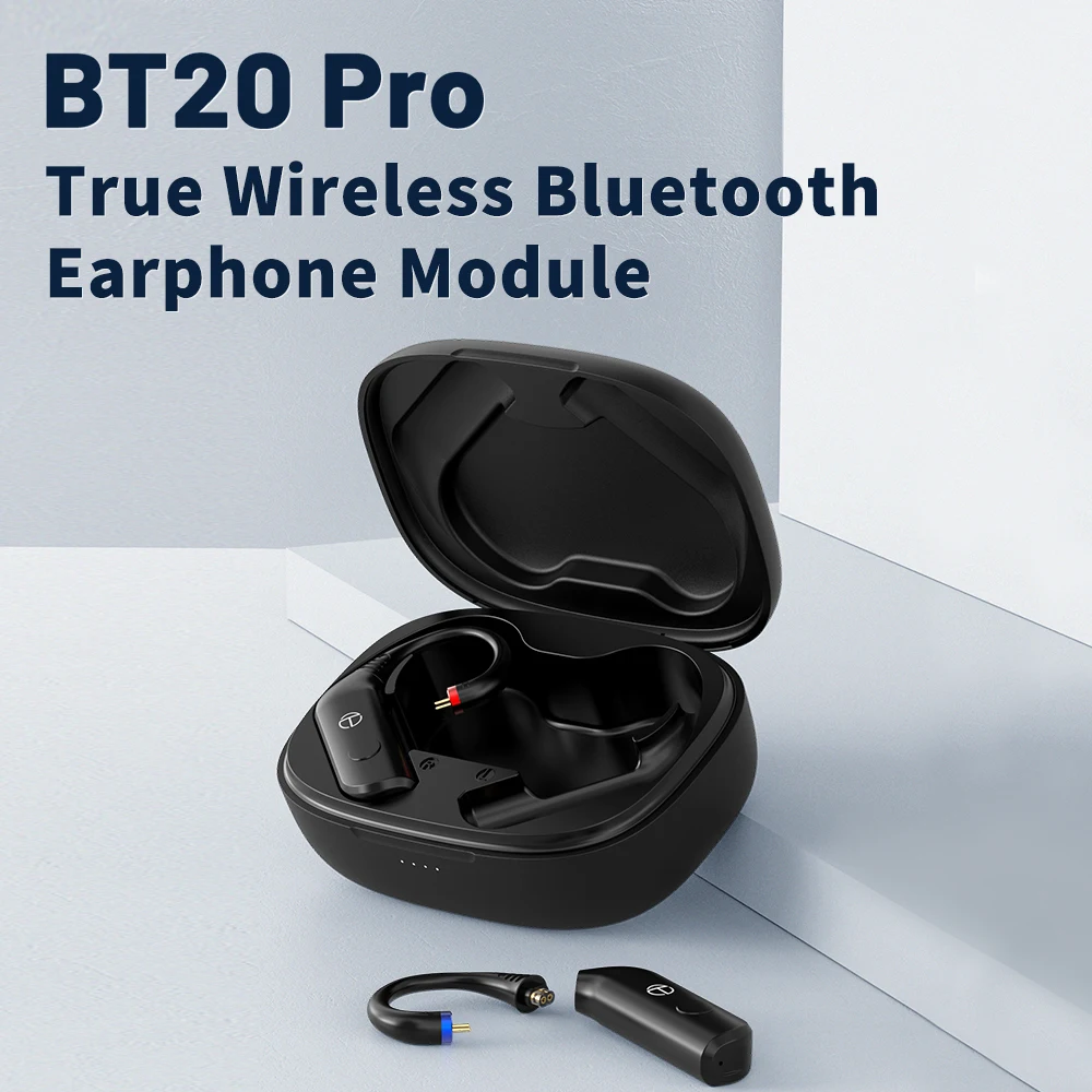 New TRN BT20 pro 무선 블루투스 5.3 하이파이 이어폰 모듈 업그레이드 케이블 커넥터, 교체형 플러그 이어 후크, 문드롭용