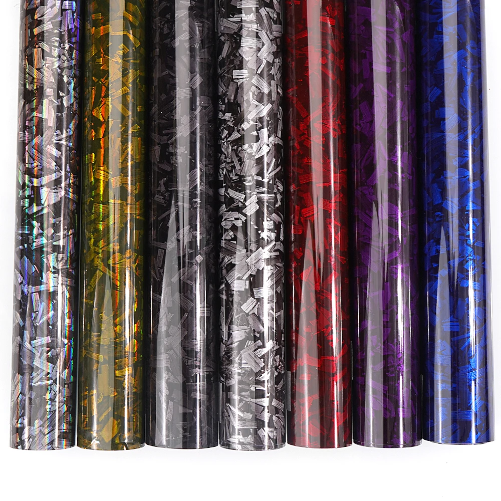 50/30cm * 300cm 자동차 스티커에 대 한 후드 접착 비닐에 높은 광택 블랙 골드 실버 레드 단조 탄소 섬유 비닐 랩 필름