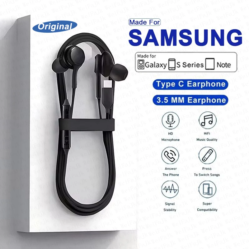 삼성 갤럭시 S23 S21 S22 Ultra Plus 3.5 mm 이어 버드 이어폰 A54 A53 A53 액세서리 용 원래 C 유선 헤드폰 title=삼성 갤럭시 S23 S21 S22 Ultra Plus 3.5 mm 이어 버드 이어폰 A54 A53 A53 액세서리 용 원래 C 유선 헤드폰