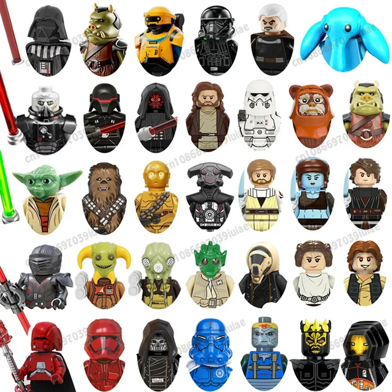 스타 워즈 배틀 드로이드 다스 루크 스카이워커 베이더 한 솔로 C-3PO Boba Fett 피규어 장난감 벽돌 조립 인형 빌딩 블록 title=스타 워즈 배틀 드로이드 다스 루크 스카이워커 베이더 한 솔로 C-3PO Boba Fett 피규어 장난감 벽돌 조립 인형 빌딩 블록