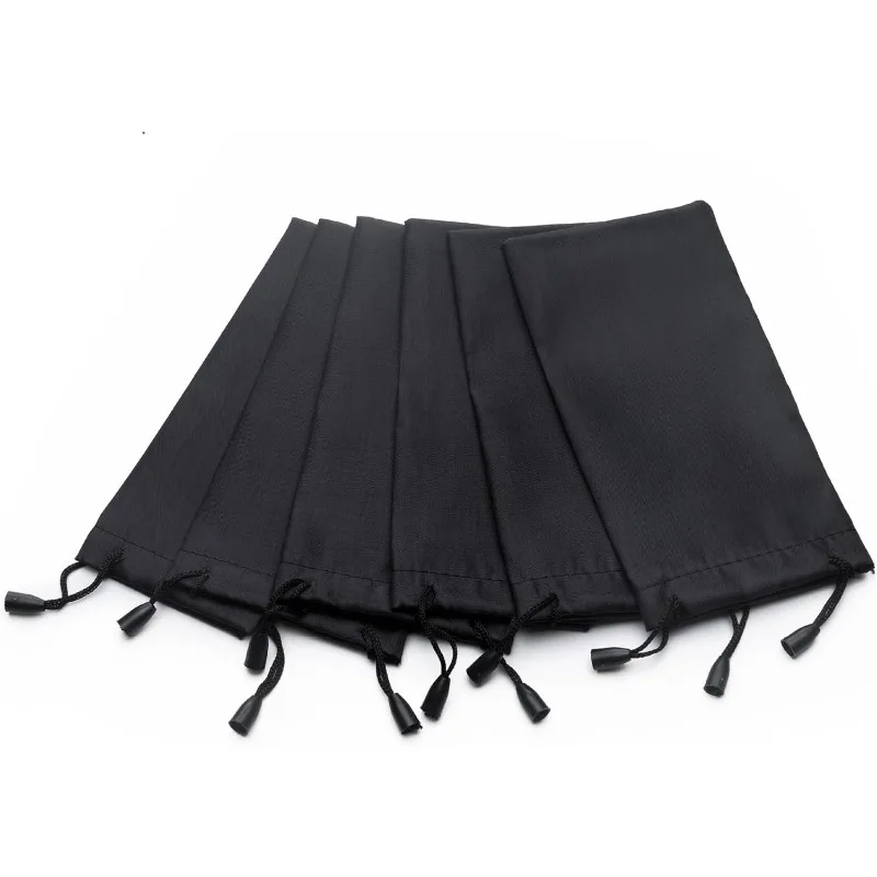 10-100PCS 휴대용 부드러운 천 방수 선글라스 가방 마이크로 화이버 먼지 보관 주머니 안경 운반 가방 안경 케이스 컨테이너