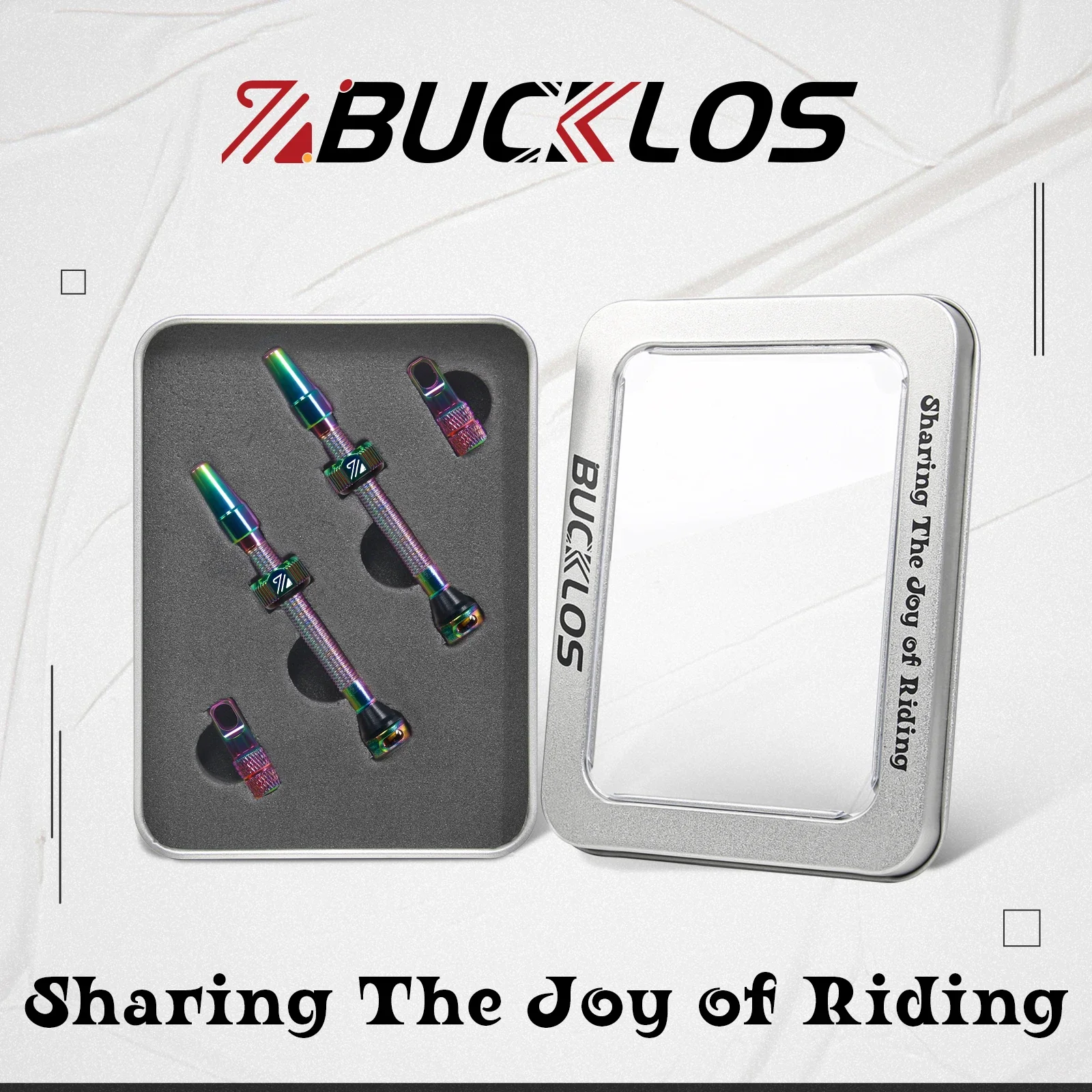 BUCKLOS 자전거 튜브리스 밸브 40MM 44MM 55MM 60MM 도로 산악 자전거 Presta 밸브 고품질 타이어 젖꼭지 MTB 액세서리