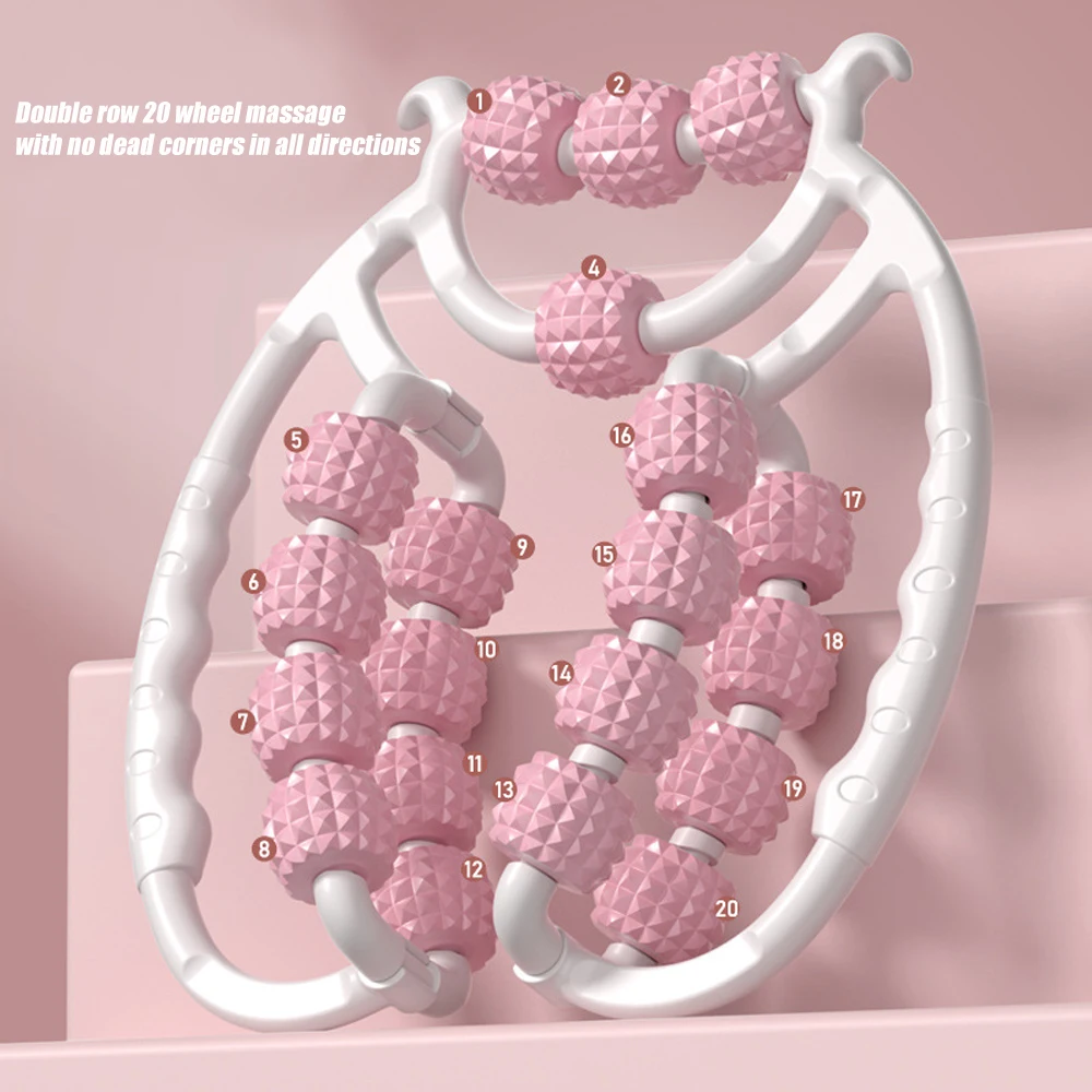 최신 20 휠 환형 다리 클램프 마사지 안티 셀룰 라이트 마사지 바디 슬리밍 롤러 마사지 바디 마사지 릴렉스