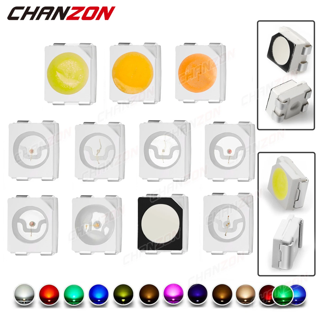 100Pcs 3528 SMD LED 다이오드 칩 따뜻한 흰색 빨간색 녹색 파란색 노란색 오렌지 UV 보라색 핑크 RGB PLCC2 PLCC-4 램프 빛 구슬 방출 title=100Pcs 3528 SMD LED 다이오드 칩 따뜻한 흰색 빨간색 녹색 파란색 노란색 오렌지 UV 보라색 핑크 RGB PLCC2 PLCC-4 램프 빛 구슬 방출 