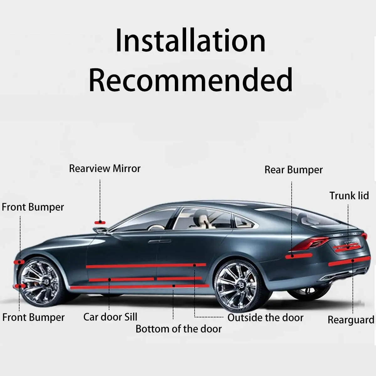 1-10m 나노 탄소 섬유 자동차 3D 테이프 스티커, 문짝 거울 페이스트 보호대 스트립, DIY 보호 보호 필름, 방수 접착제, 탄소섬유 카본테이프 밴드 방수태이프 도어 미러 접착