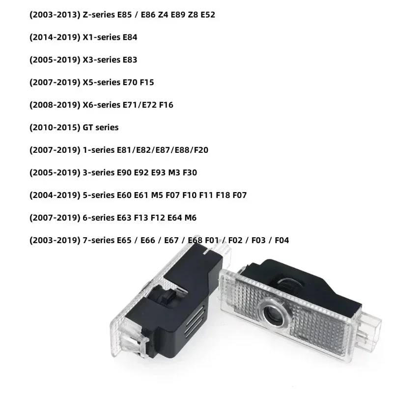 BMW 그룹 2/4Pcs 자동차 HD Led 문 환영 빛 BMW E90 E92 M3 E60 E61 E65 F01 F02 F10 F30 F48 G30 G38 X1 X2 X3 X4 X5 X6 X7 M
