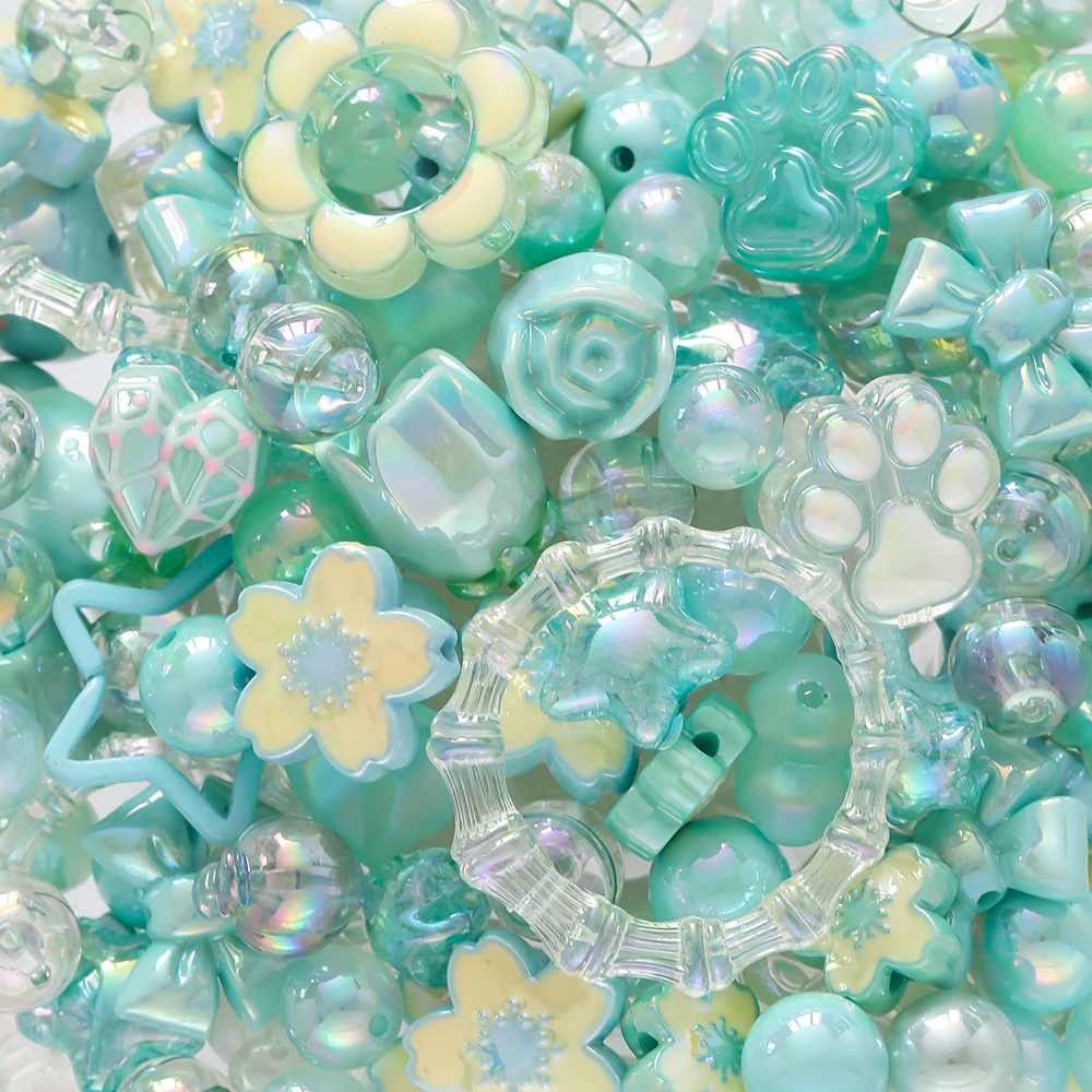 20grams 12 ~ 50mm 아크릴 혼합 비즈 쥬얼리에 대한 느슨한 스페이서 비즈 DIY 팔찌 목걸이 귀걸이 액세서리 만들기