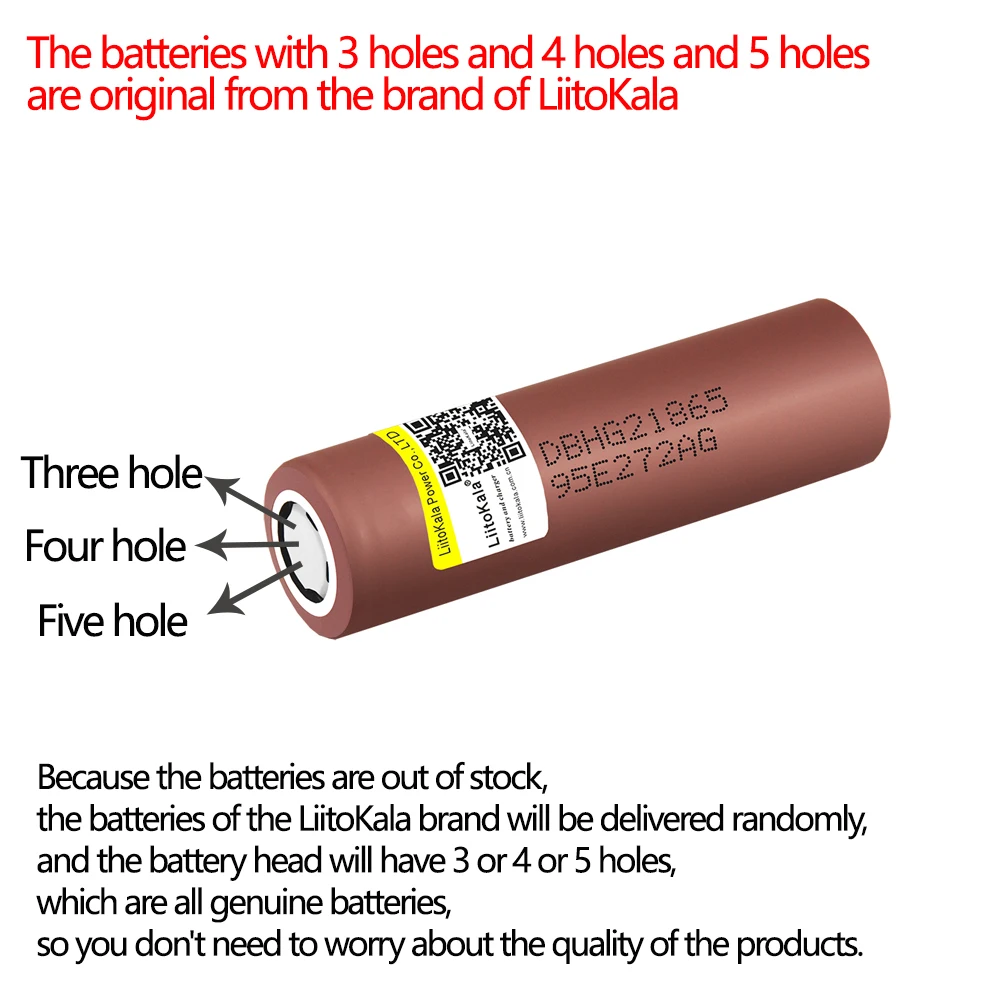 LiitoKala 100% 새로운 HG2 18650 3000mAh 충전식 배터리 18650HG2 3.6V 방전 20A 최대 35A 전원 배터리