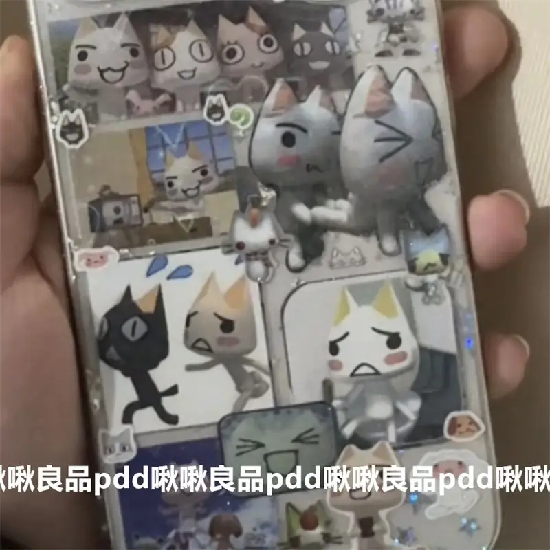 레트로 만화 Doro 고양이 컷 필름 핸드백 스티커 DIY 콜라주 Goo 전화 케이스 태블릿 스티커 Toro Early Style