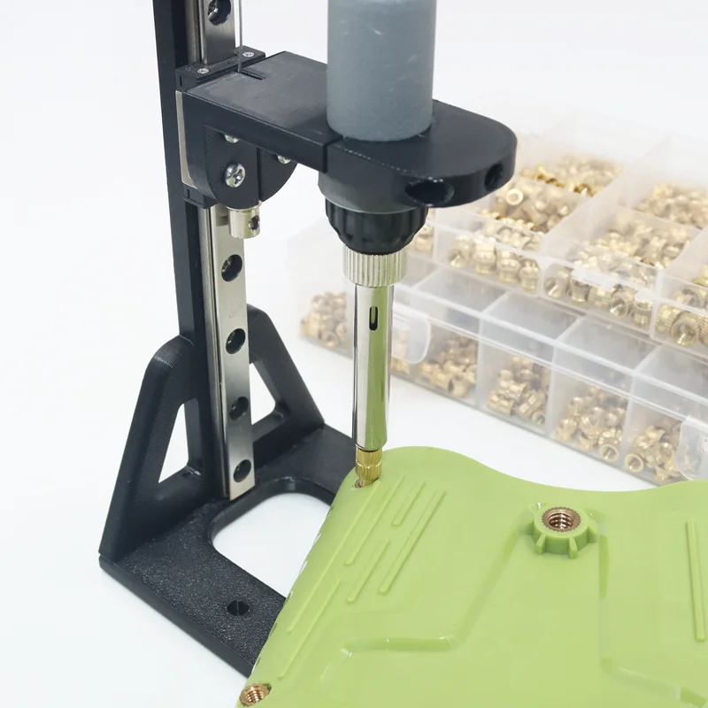 열 세트 삽입 프레스 도구 전기 납땜 인두 팁 M2 M3 M4 M5 M6 M8 스레드 황동 삽입 3d 인쇄용 너트 내장 키트