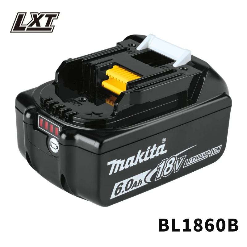 Makita 18V 배터리 BL1830B BL1850B BL1850 BL1840 BL1860 BL1815 교체용 리튬 배터리용 100% 오리지널 Makita 6Ah/5Ah/3Ah