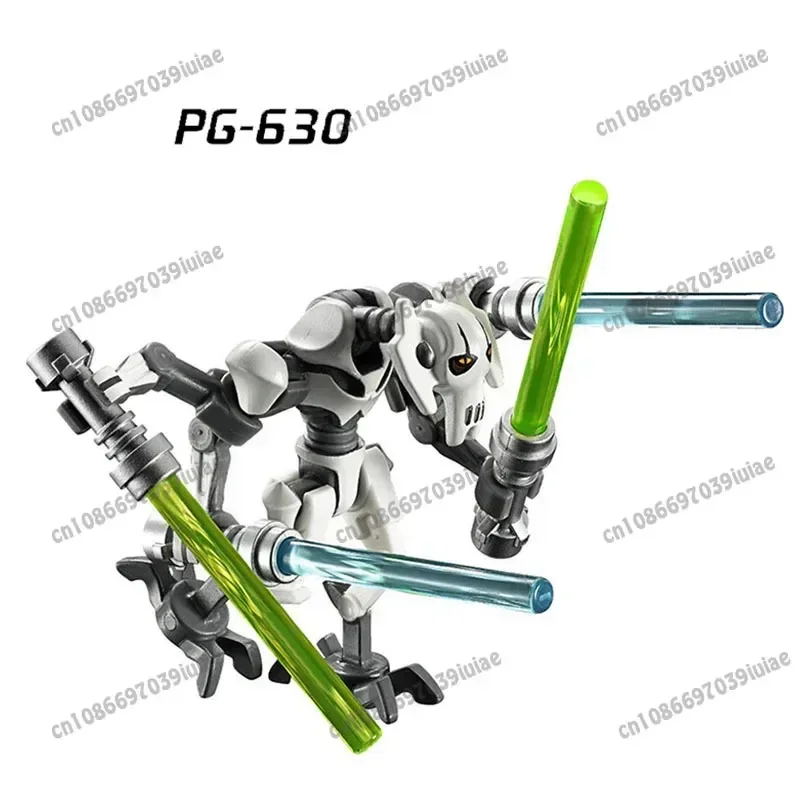 스타 워즈 배틀 드로이드 다스 루크 스카이워커 베이더 한 솔로 C-3PO Boba Fett 피규어 장난감 벽돌 조립 인형 빌딩 블록