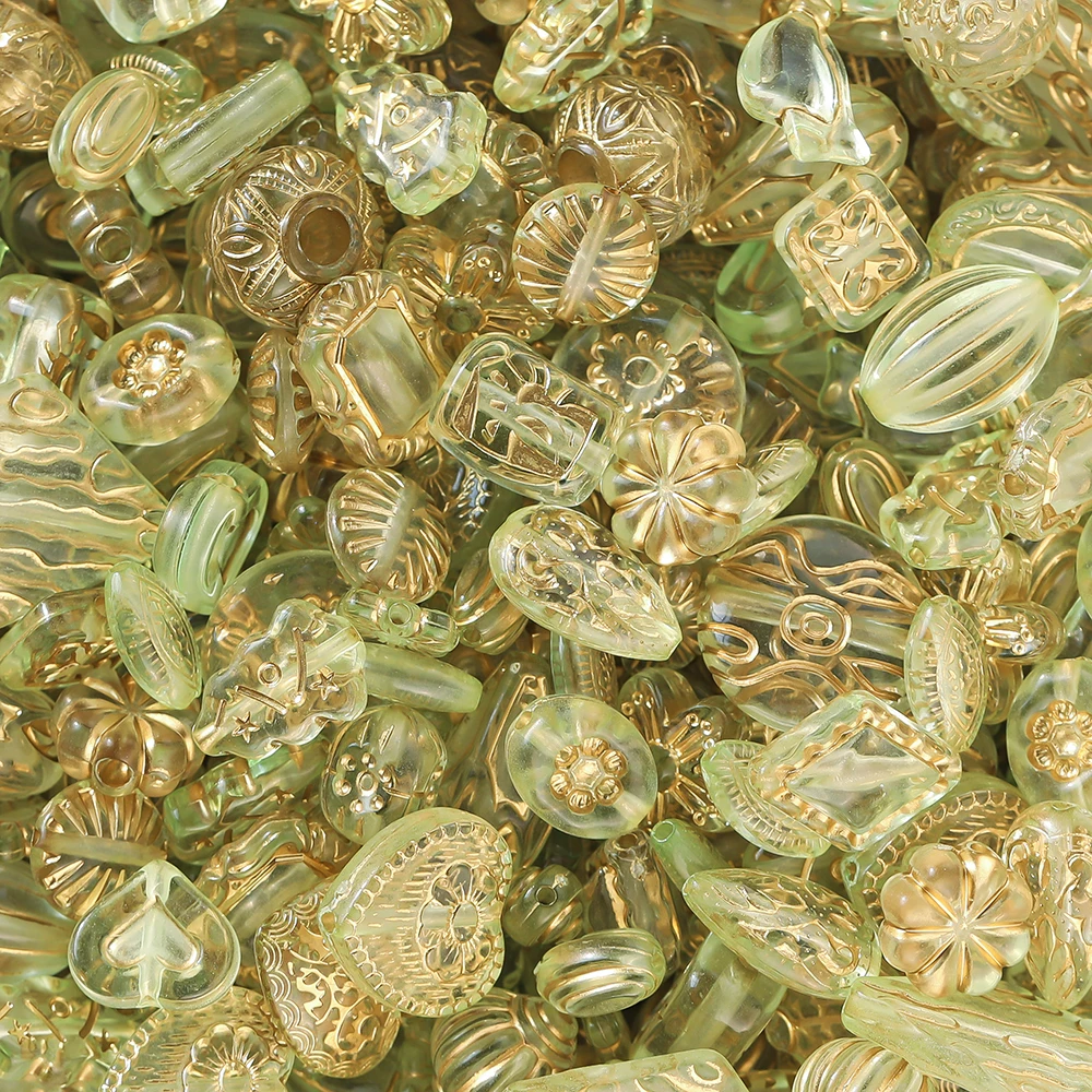 20 그램/몫 혼합 클래식 비즈 DIY 팔찌에 대 한 아크릴 느슨한 스페이서 구슬 페르시 소재 쥬얼리 액세서리 용품 만들기