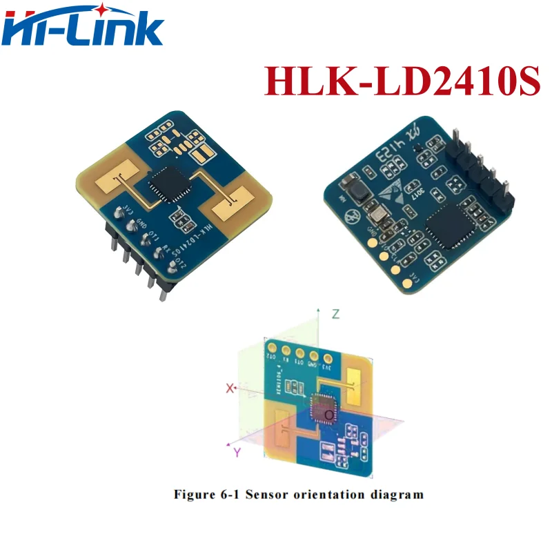 HiLink HLK-LD2410B LD2410C LD2420 LD2450 24Ghz 스마트 인간 존재 레이더 모듈 다단계 지능형 매개 변수 조정