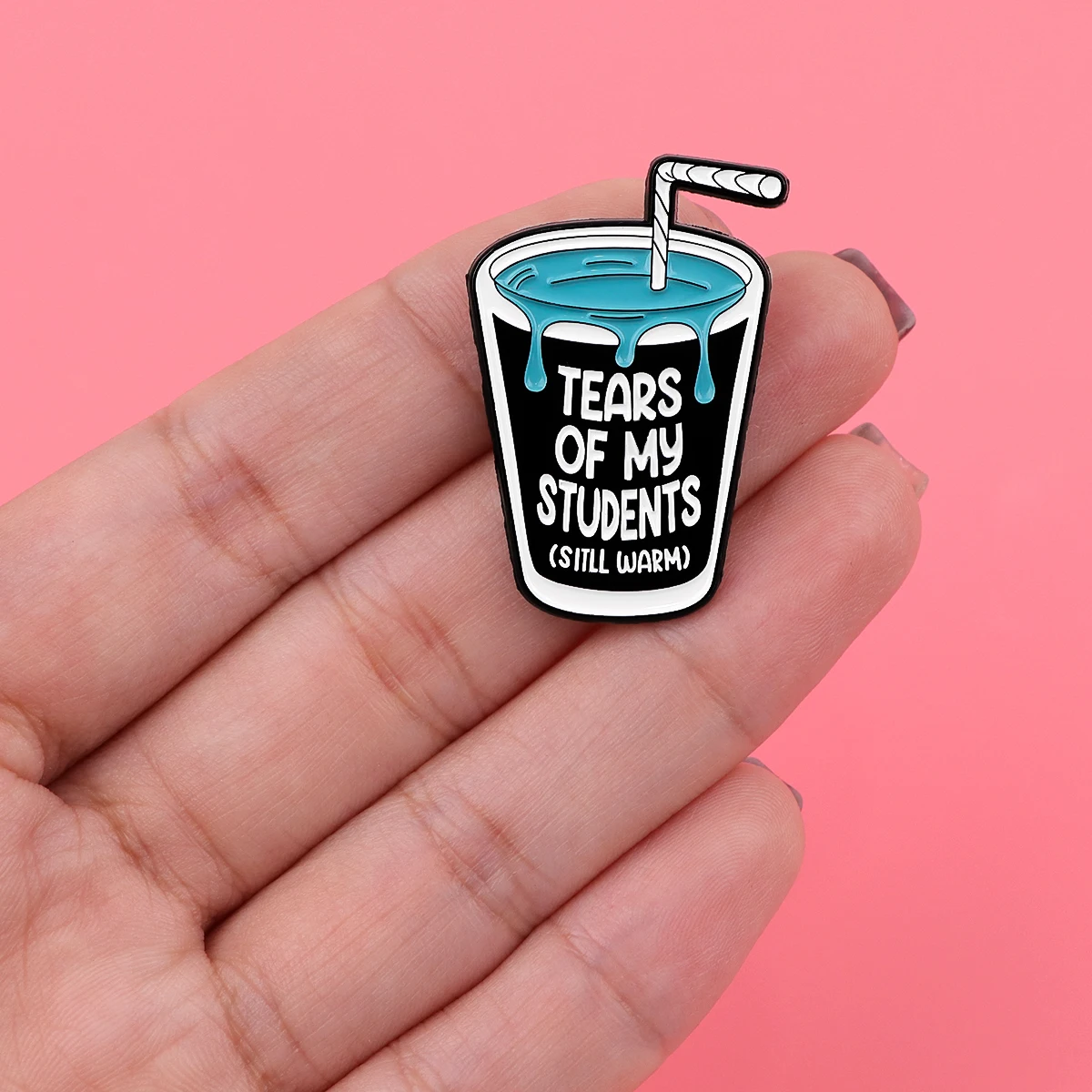 학생 눈물 에나멜 핀 브로치 소나무 옷깃 핀 배지 배낭 의류 액세서리 재미 있은 보석 교사 학생 선물