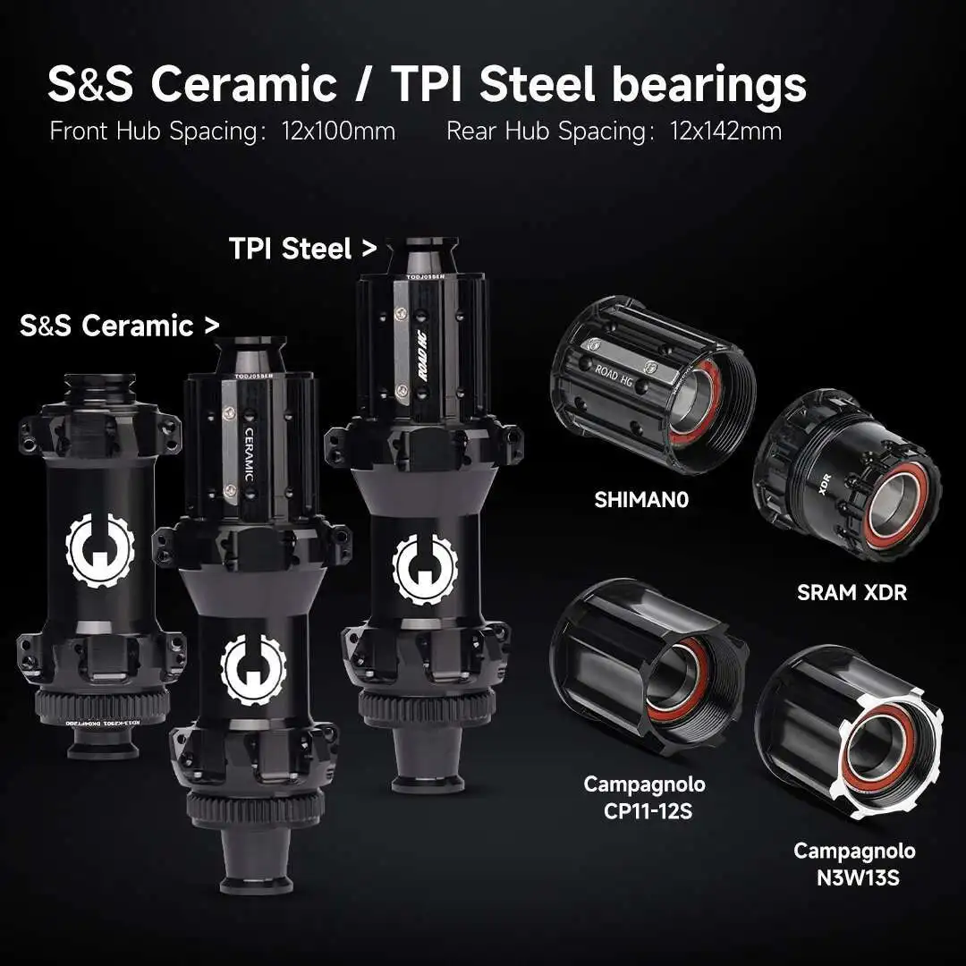 ELITEWHEELS EDGE 초경량 로드 디스크 카본 휠셋, 래칫 시스템, 36T HUB 윙 20 스포크, 레이싱 자전거용, 1314g, 40mm, 45mm, 50mm, 65mm