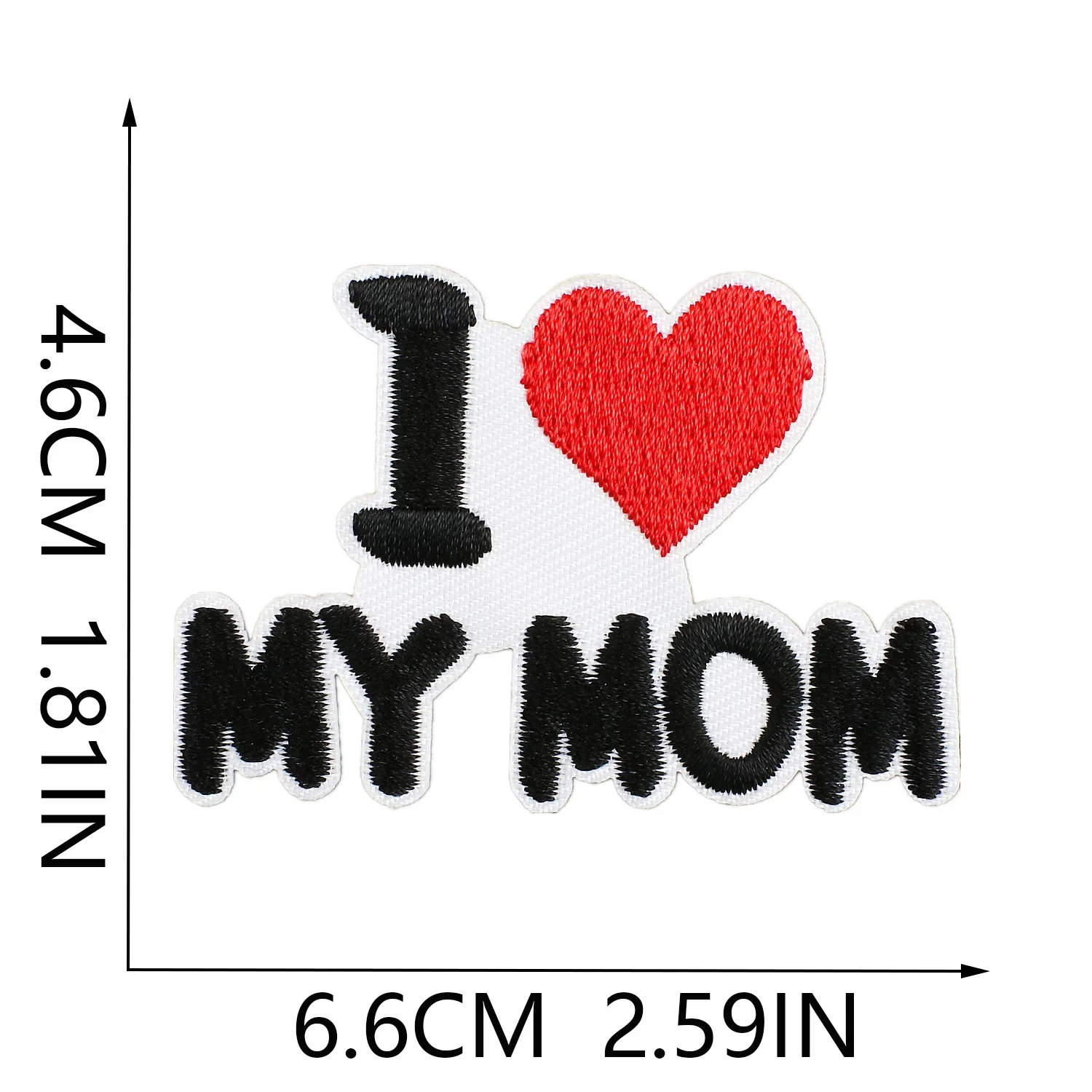 의류용 다리미 온 패치, 빨간색 의류 스티커, 원단 바느질 자수 패치, 열 접착제 아플리케, 융합 배지