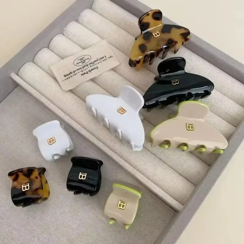 한국어 버전의 문자 b 머리핀 아세트산 아크 잡아 클립 소녀 높은 포니 테일 프리미엄 헤어 액세서리 크랩 머리핀 title=한국어 버전의 문자 b 머리핀 아세트산 아크 잡아 클립 소녀 높은 포니 테일 프리미엄 헤어 액세서리 크랩 머리핀 