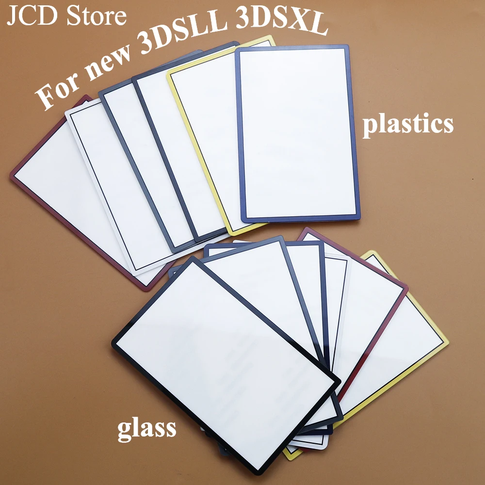 1 조각 교체 상단 상단 전면 상단 스크린 프레임 렌즈 커버 LCD 화면 3DS XL LL 새로운 3DSXL 3DSLL 플라스틱 및 유리 렌즈