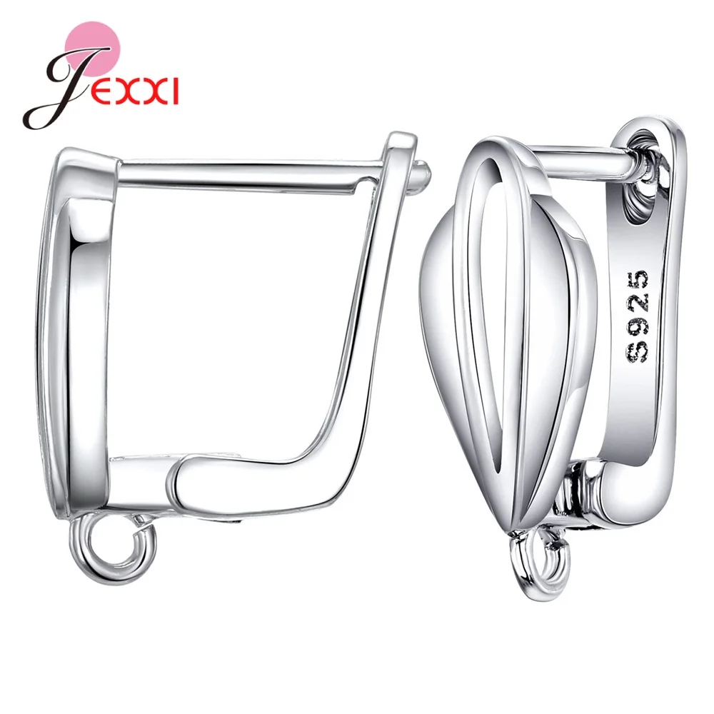 드롭 배송 정품 925 스털링 실버 귀걸이 DIY 쥬얼리 액세서리에 대 한 결과 고품질 여자 여자 쥬얼리 구성 요소