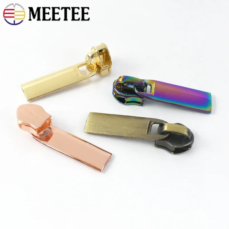 미티 10/20/50개 3 #   5 #   나일론 지퍼 테이프 가방 의류 자켓 지퍼 풀러 헤드 수리 키트에 대한 지퍼 슬라이더 DIY 재봉 액세서리