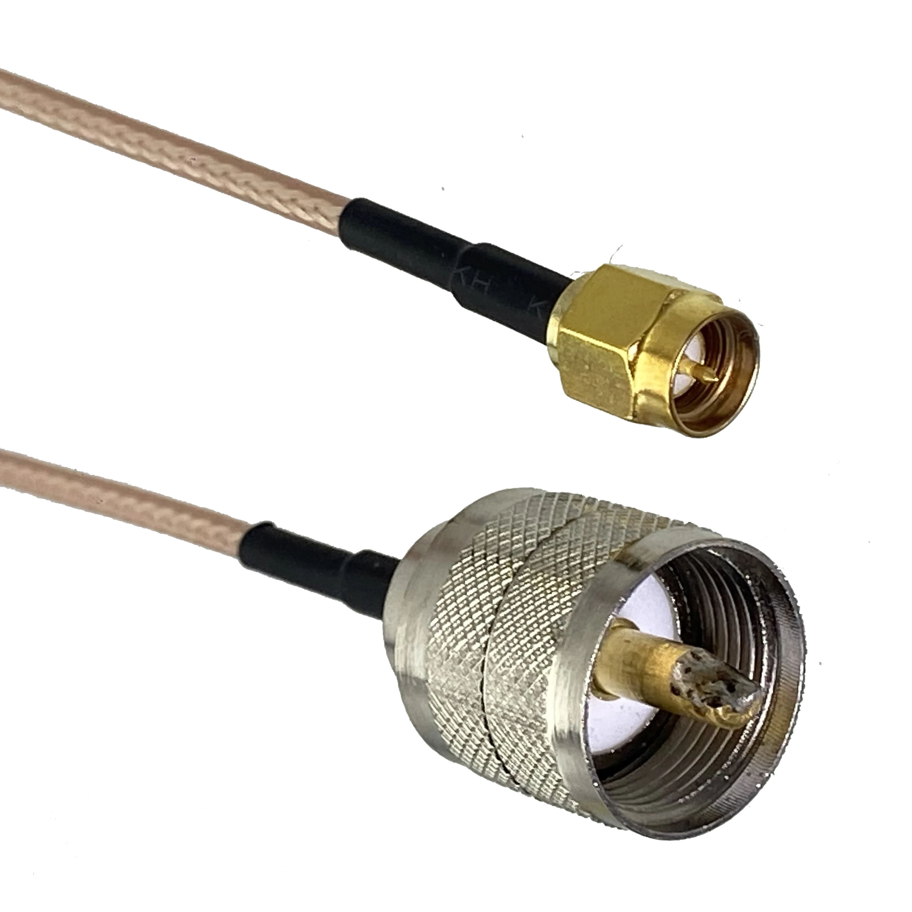 RG316 RG58 UHF PL259 SO239-SMA 수 플러그 및 암 잭 스트레이트 커넥터 RF 점퍼 피그테일 케이블 6인치 ~ 20M