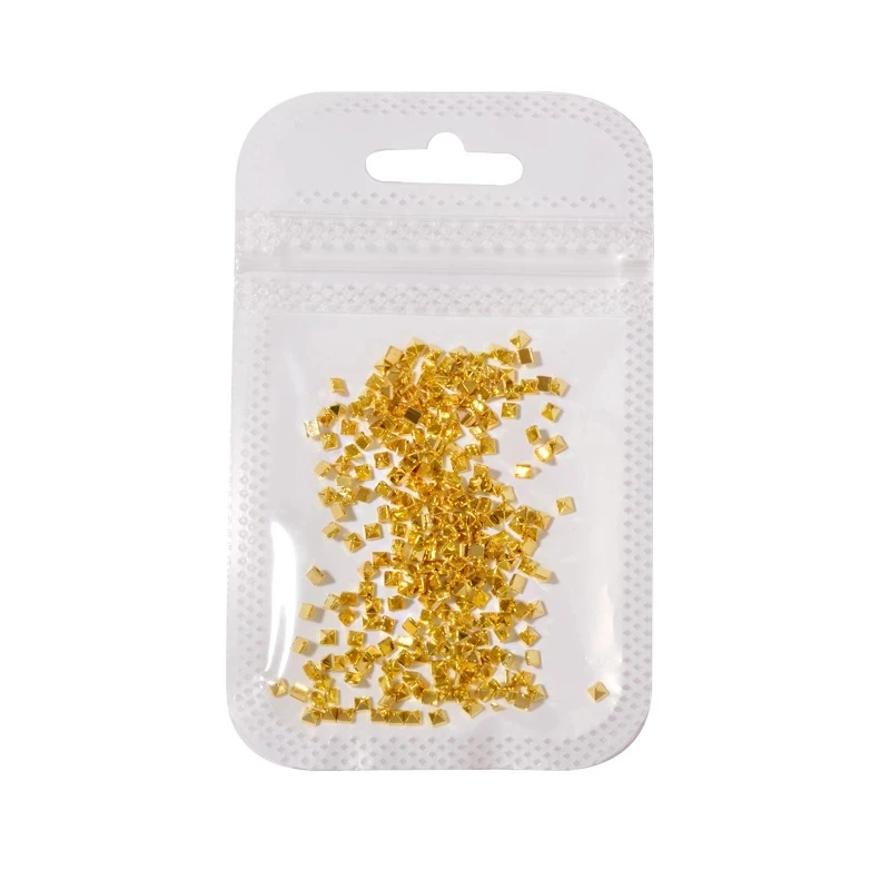 500 개/가방 리벳 팅 네일 장식 골드/실버 매력 화살표 리벳 금속 네일 아트 1.2/1.5/2mm 펑크 스파이크 스터드 팁 장식