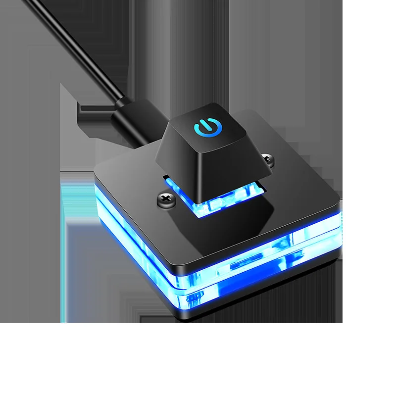 1.8M 데스크탑 컴퓨터 전원 스위치(LED 조명 포함) PC 마더보드 외부 시작 전원 켜기/끄기 버튼 연장 케이블(가정용)