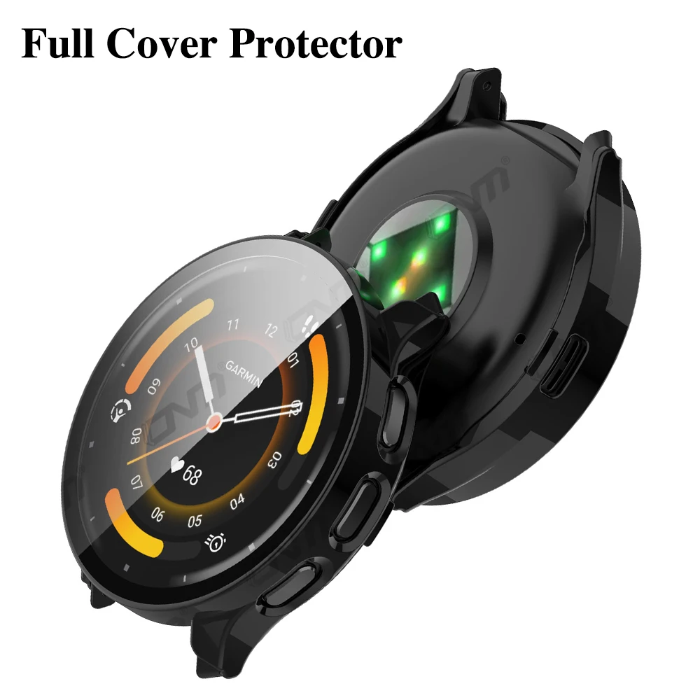 Garmin Venu 3/3S 강화 유리 스크린 보호대 및 하드 PC 보호 범퍼, 유리 및 케이스, Venu3 쉘 액세서리