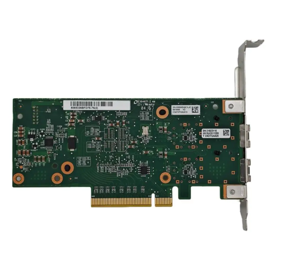 Intel X520-DA2 E10G42BTDA SR2 82599ES 듀얼 광 포트 10G 기가비트 광섬유 네트워크 카드 PCIE Black Group Huinas