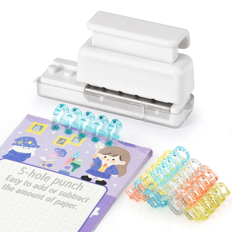 미니 5 홀 펀처 A5 B5 A4 루스 리프 노트 종이 펀처 도구 루스 리프 바인딩 링 학생 사무용품 용품 title=미니 5 홀 펀처 A5 B5 A4 루스 리프 노트 종이 펀처 도구 루스 리프 바인딩 링 학생 사무용품 용품 
