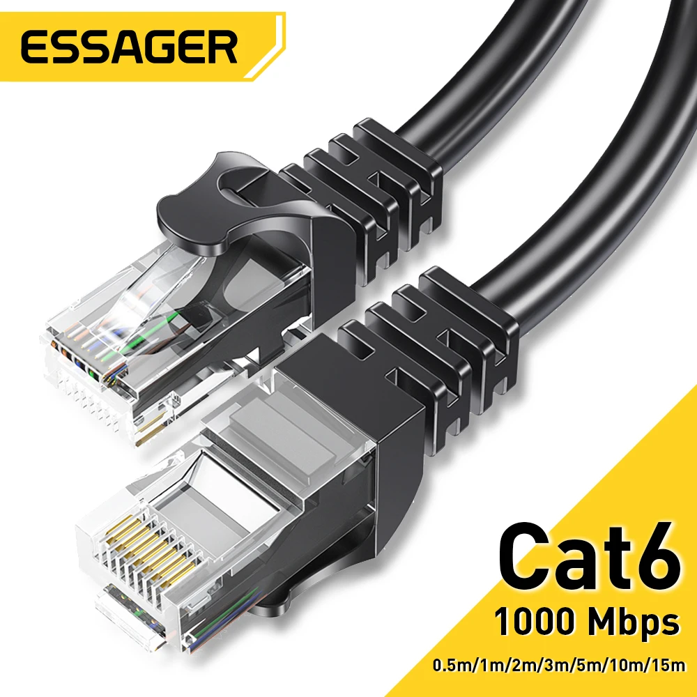 Essager-이더넷 케이블 Cat6 랜 케이블, UTP CAT 6 RJ 45 네트워크 케이블, 5m/10m/15m 패치 코드, 노트북 라우터 RJ45 네트워크 케이블 title=Essager-이더넷 케이블 Cat6 랜 케이블, UTP CAT 6 RJ 45 네트워크 케이블, 5m/10m/15m 패치 코드, 노트북 라우터 RJ45 네트워크 케이블