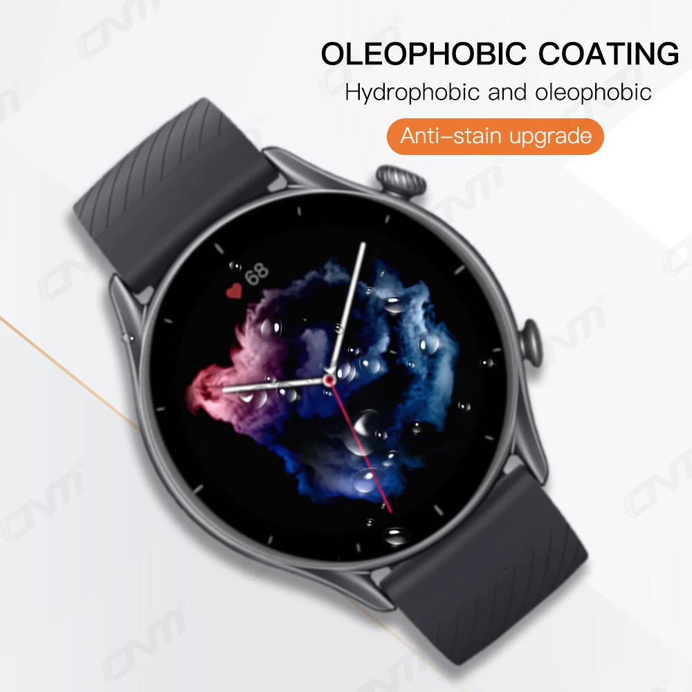 Amazfit GTR 3 Pro 2 2E GTR3 GTR2 풀 커버리지, 유연한 소프트 보호 필름 액세서리, 유리 아님, 20D 스크린 보호대