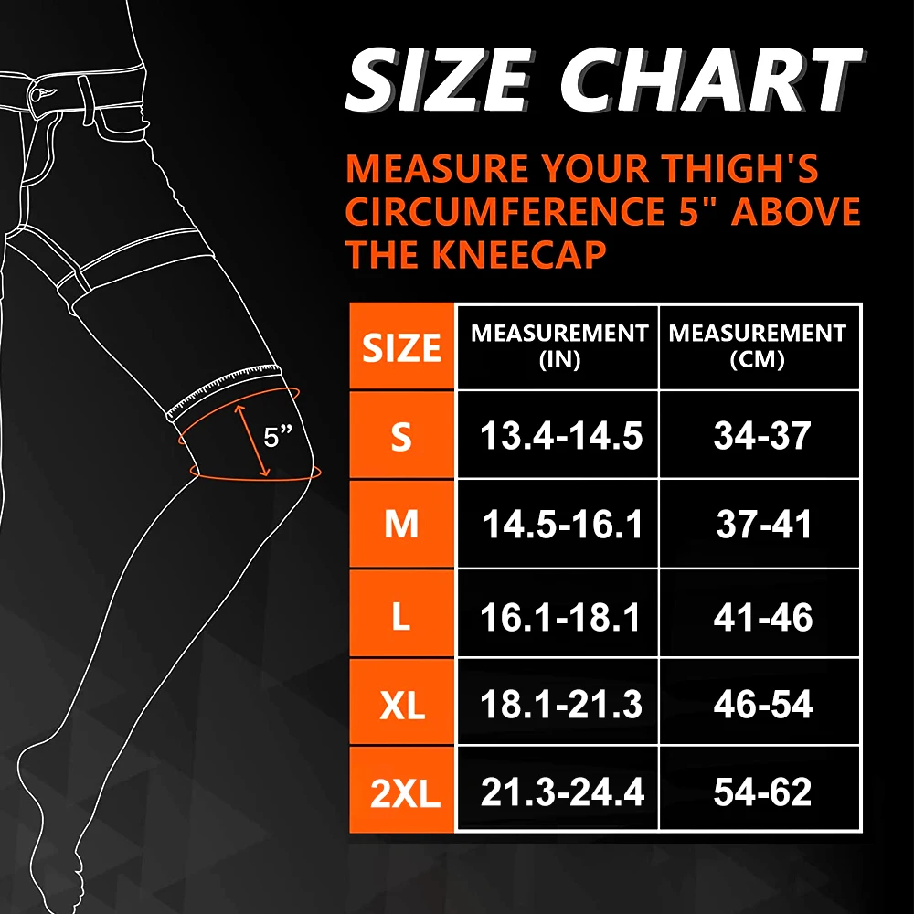BraceTop 긴 다리 압축 슬리브, 전체 다리 슬리브 긴 무릎 보호대 무릎 지원 보호 농구, 축구, 무릎 통증 완화