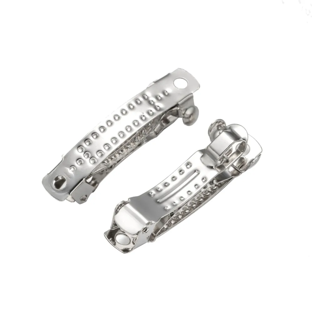 10pcs 금속 프랑스어 자용 헤어 클립 핀 여자를위한 빈 자료 여자 DIY 머리핀 액세서리 쥬얼리 만들기 용품 공예품