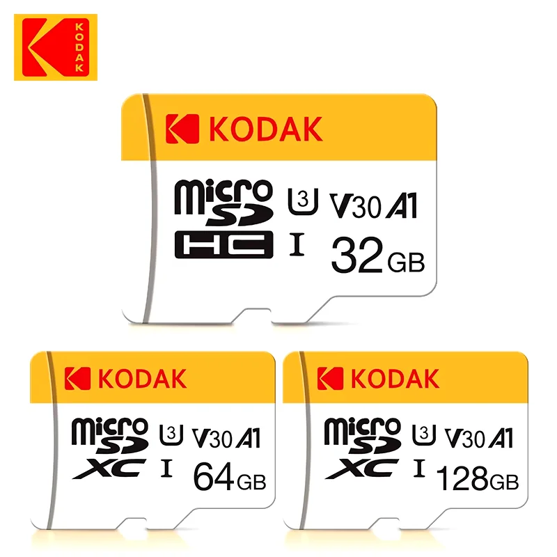 KODAK 미니 메모리 SD 카드 256GB 128GB 64GB 32GB U3 V30 4K 풀 HD 마이크로 TF 메모리 플래시 카드(전화/컴퓨터/카메라용) title=KODAK 미니 메모리 SD 카드 256GB 128GB 64GB 32GB U3 V30 4K 풀 HD 마이크로 TF 메모리 플래시 카드(전화/컴퓨터/카메라용)