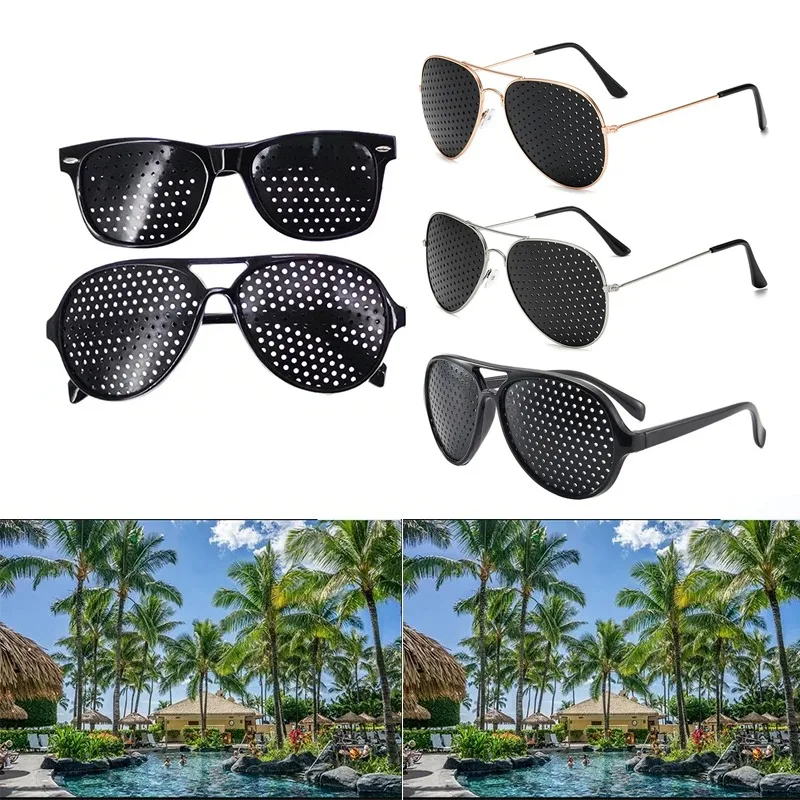 비전 케어 웨어러블 교정 안경 개선 Stenopeic 핀홀 핀홀 안경 피로 방지 눈 보호 Oculos De Grau title=비전 케어 웨어러블 교정 안경 개선 Stenopeic 핀홀 핀홀 안경 피로 방지 눈 보호 Oculos De Grau 