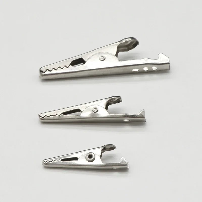 28 35 45mm 금속 악어 클립 G98 악어 전기 클램프 테스트 프로브 미터 검정색 빨간색 플라스틱 부팅 자동차 자동 배터리