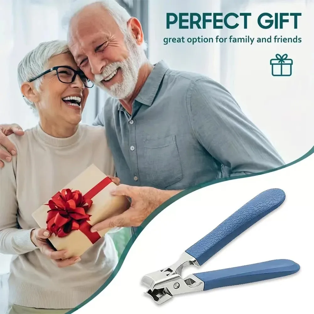 두꺼운 손톱을 위한 프로페셔널 스테인레스 스틸 손톱 클리퍼 세트, 안티스플래시 날카로운 손톱 손질 도구, 남성을 위한 매니큐어 도구