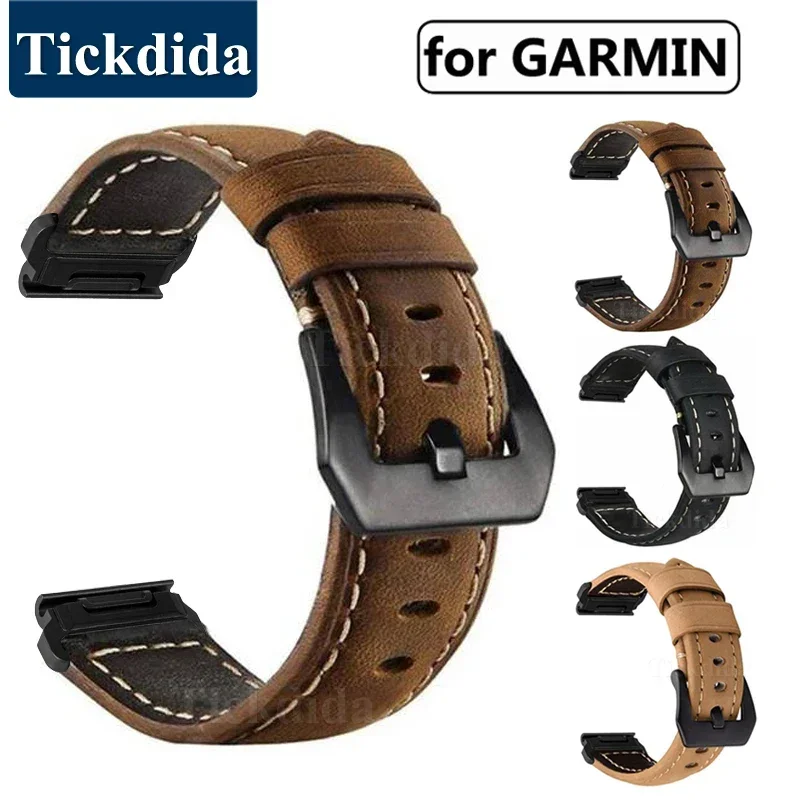 Garmin Epix Pro 51mm 47mm Tactix 8 7 Pro Fenix ​​8 7 7X Enduro3 정품 가죽 시계 밴드 액세서리 용 Quickfit 26mm 22mm 스트랩 title=Garmin Epix Pro 51mm 47mm Tactix 8 7 Pro Fenix ​​8 7 7X Enduro3 정품 가죽 시계 밴드 액세서리 용 Quickfit 26mm 22mm 스트랩 