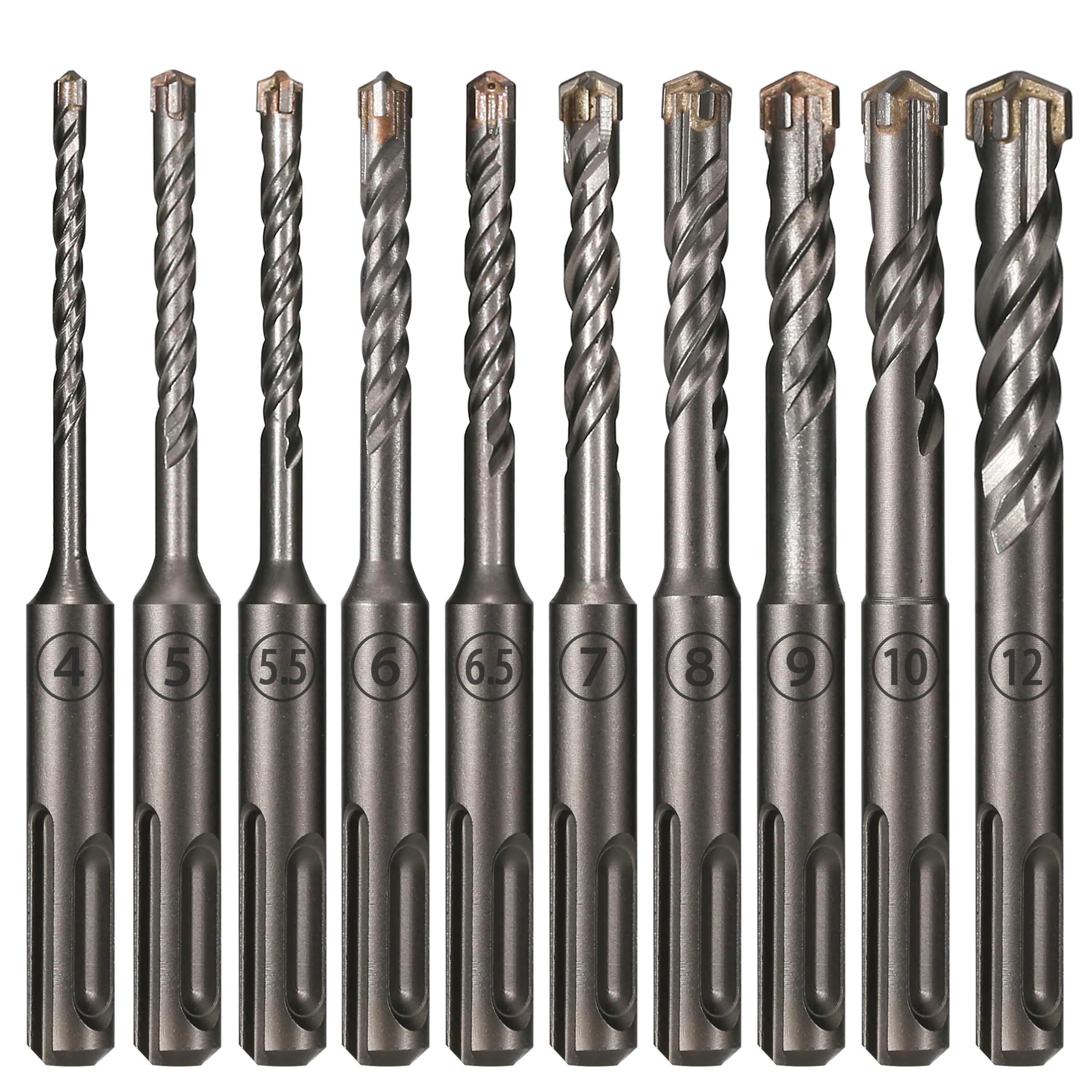 1Pc 콘크리트 SDS Plus 4-12mm 비트 크로스 커터 헤드 더블 오거 해머 110mm 벽 벽돌 블록 전기 해머 벽돌 비트 title=1Pc 콘크리트 SDS Plus 4-12mm 비트 크로스 커터 헤드 더블 오거 해머 110mm 벽 벽돌 블록 전기 해머 벽돌 비트 