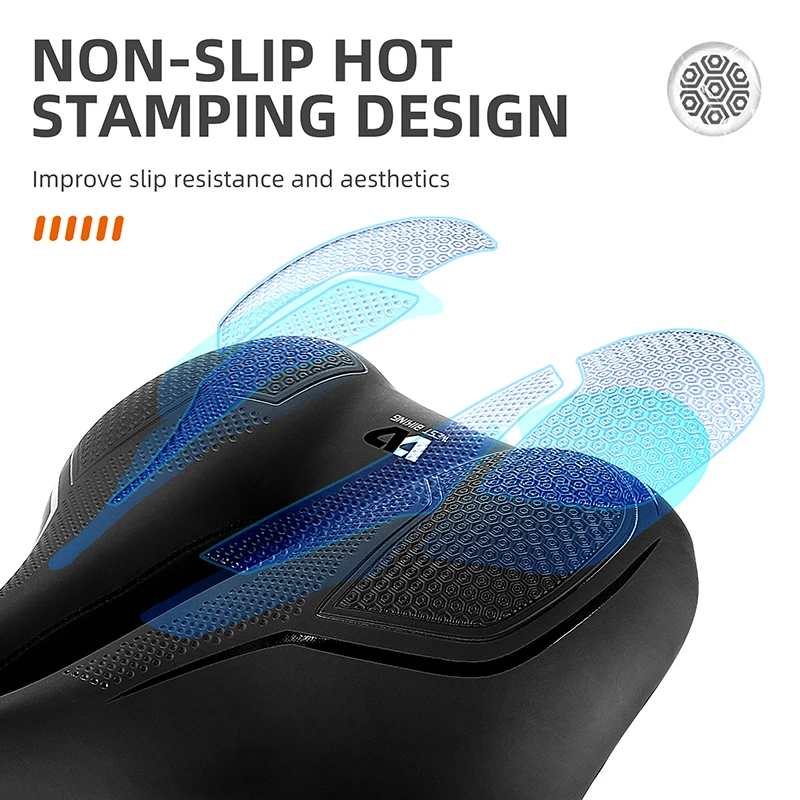 서쪽 자전거 MTB 자전거 자전거 안장 레일 중공 통기성 흡수 방수 부드럽고 편안한 스폰지 캐주얼 도로 사이클링 시트