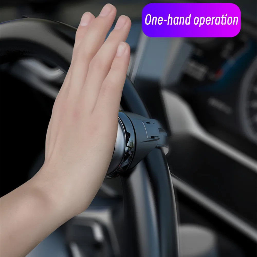 유니버설 360 학위 회전 스티어링 휠 부스터 스피너 손잡이 자동차 회전 금속 베어링 파워 핸들 볼 모양의 도우미 부품