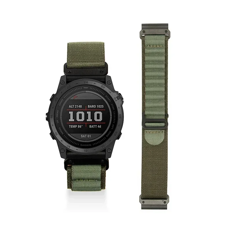 Garmin Fenix ​​7X 8X 8 7 Pro Fenix ​​6X 6 5X Tactix 8 7 9 Forerunner 965 955 Enduro 3 루프 밴드 용 22mm 26mm 나일론 퀵 핏 스트랩