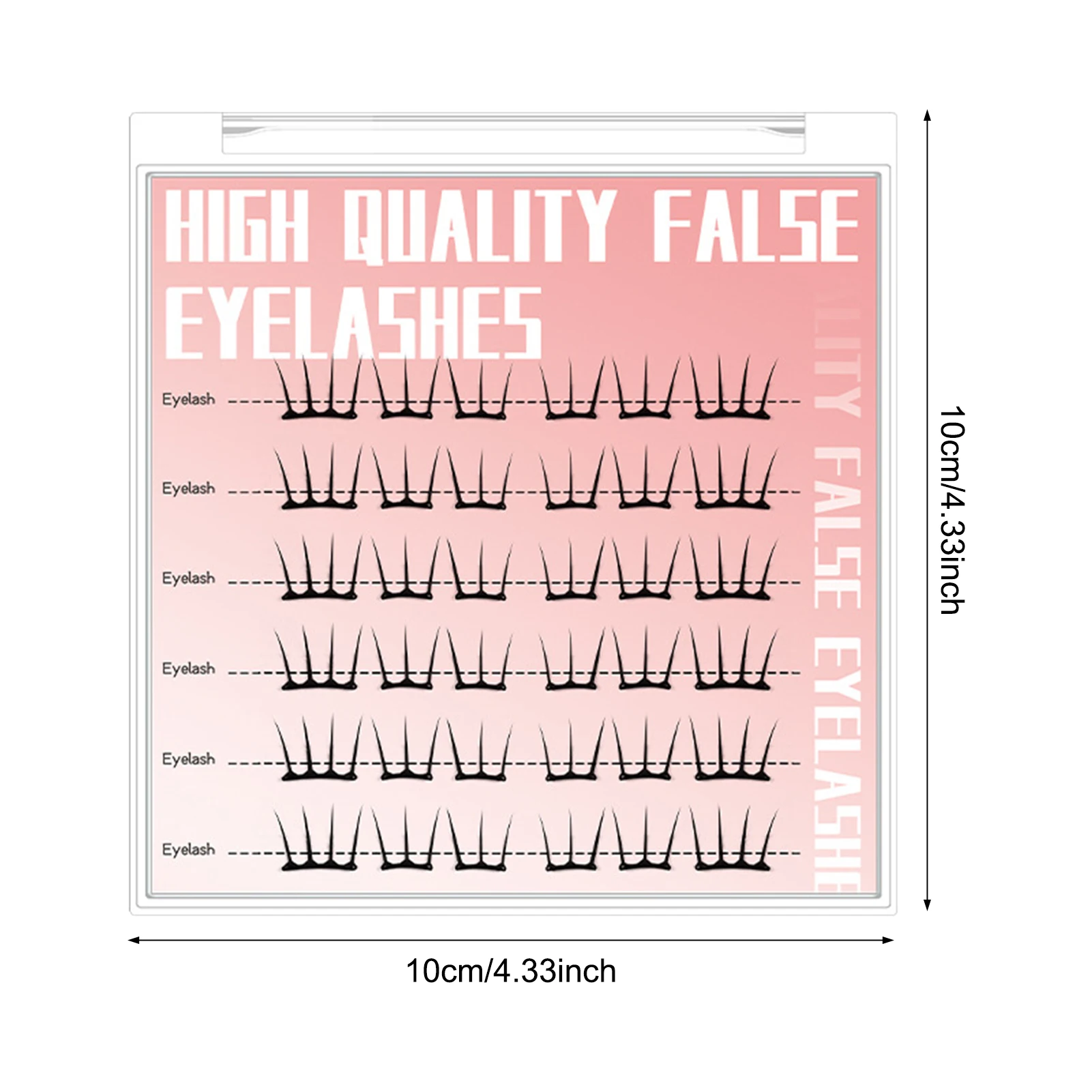 자기 접착제 DIY 속눈썹 접착제 필요 없음 재사용 가능한 하단 속눈썹 5D 푹신한 클러스터 속눈썹 한국어 DIY 만화 속눈썹 확장 집에서