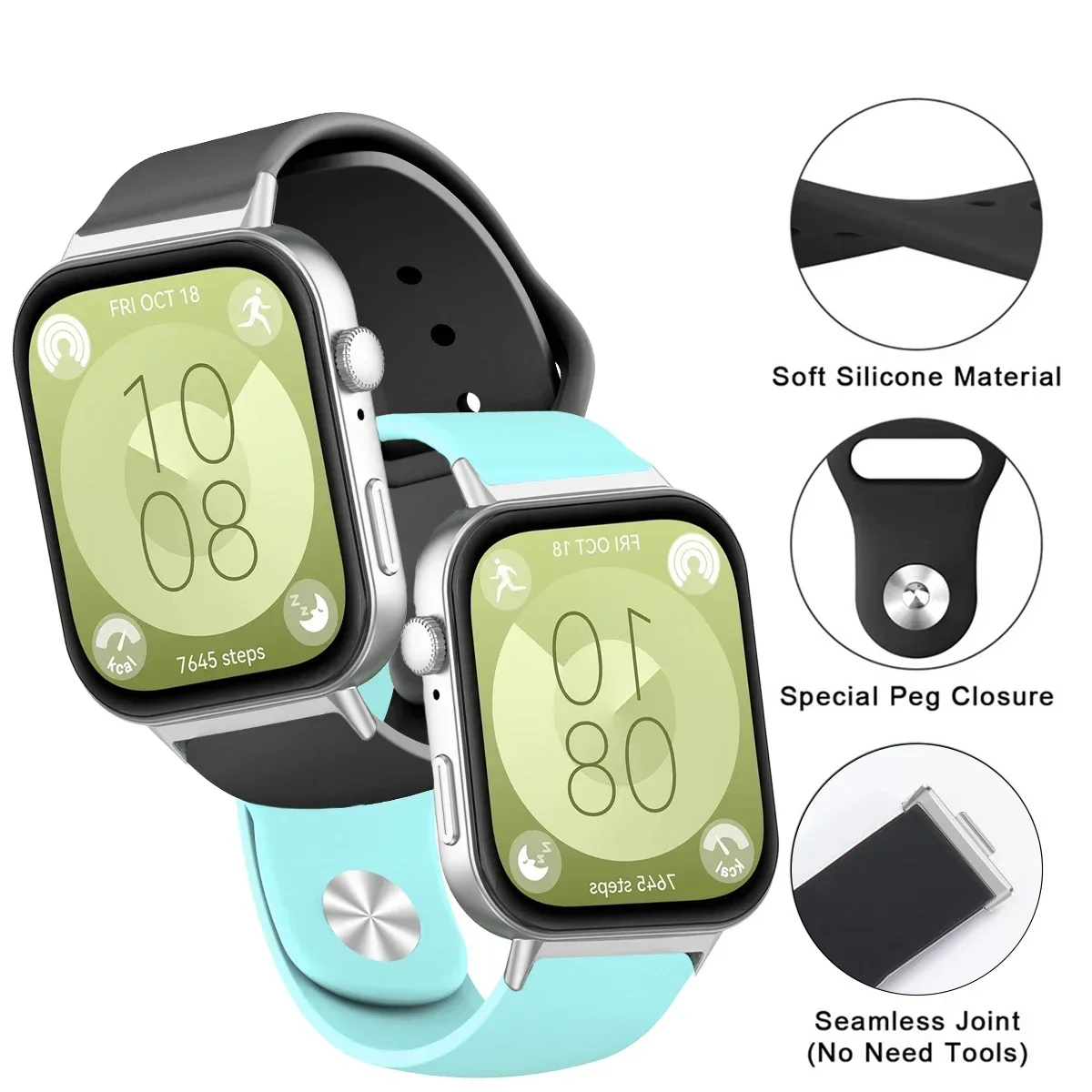 Huawei Watch Fit 3 용 스포츠 시계 밴드 Huawei Watch Fit 3 Smartwatch Correa 밴드 스트랩 용 스트랩 실리콘 팔찌 팔찌