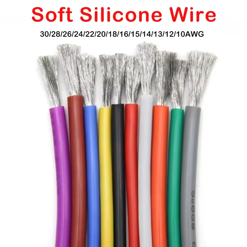 1/5M 고온 유연한 구리 30 28 26 24 22 20 18 16 15 14 13 12 10 AWG 울트라 소프트 실리콘 와이어 내열성 케이블 title=1/5M 고온 유연한 구리 30 28 26 24 22 20 18 16 15 14 13 12 10 AWG 울트라 소프트 실리콘 와이어 내열성 케이블 