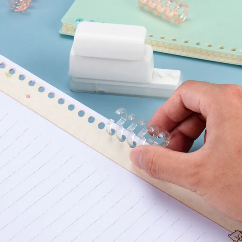 미니 5 홀 펀처 A5 B5 A4 루스 리프 노트 종이 펀처 도구 루스 리프 바인딩 링 학생 사무용품 용품