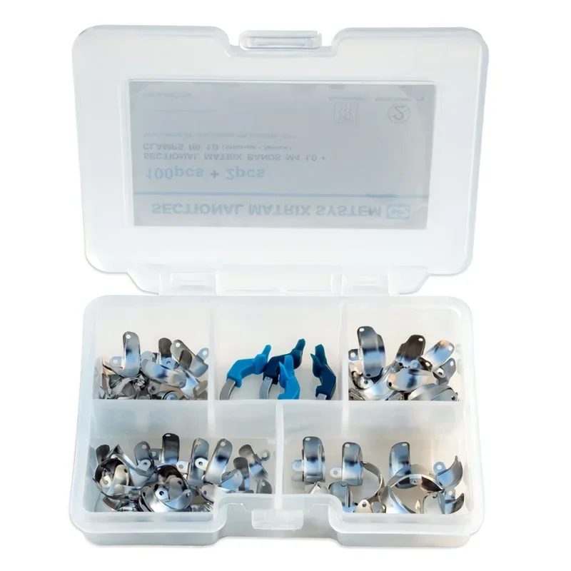 치과 매트릭스 밴드 NITI 금속 매트릭스 클램프 링 단면 윤곽 매트릭스 시스템 니켈 티타늄 클램핑 링 치과 도구